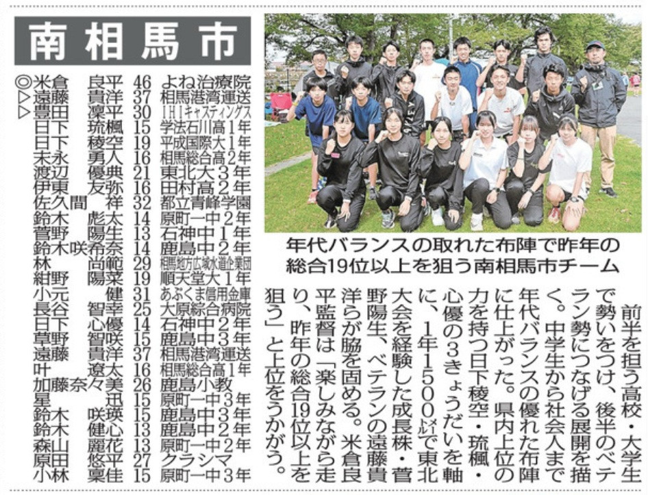 ふくしま駅伝２