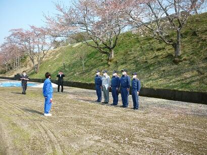 御礼の言葉を述べる代表生徒